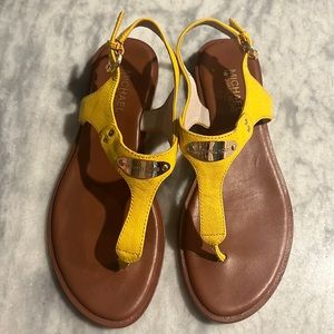 Yellow Michael Kors sandals